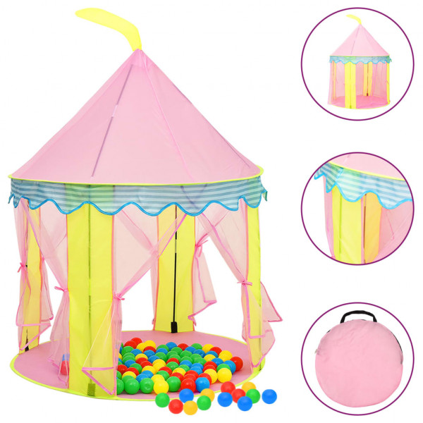 Loja de brinquedos para crianças rosa 100x100x127 cm D
