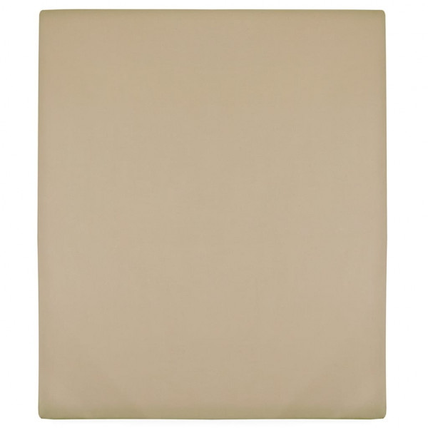 Lençol justo em jersey de algodão cinza taupe 100x200 cm D