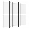 Biombo com 5 painéis 250x200 cm tecido branco 5
