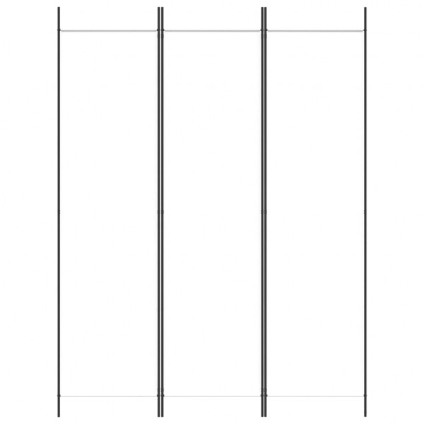 Biombo divisório com 3 painéis de tecido branco 150x200 cm M 3