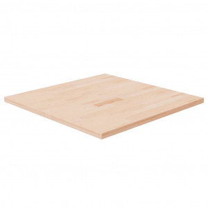 Tablero de mesa cuadrada madera de roble sin tratar 70x70x2.5cm D