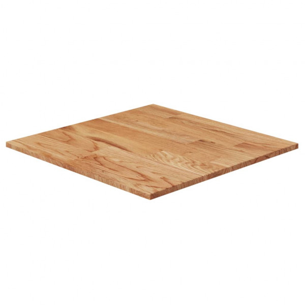 Tabela de mesa quadrada madeira de carvalho marrom claro 40x40x1.5 cm D