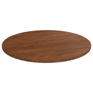 Tablero de mesa redonda madera de roble marrón oscuro Ø70x1.5cm D