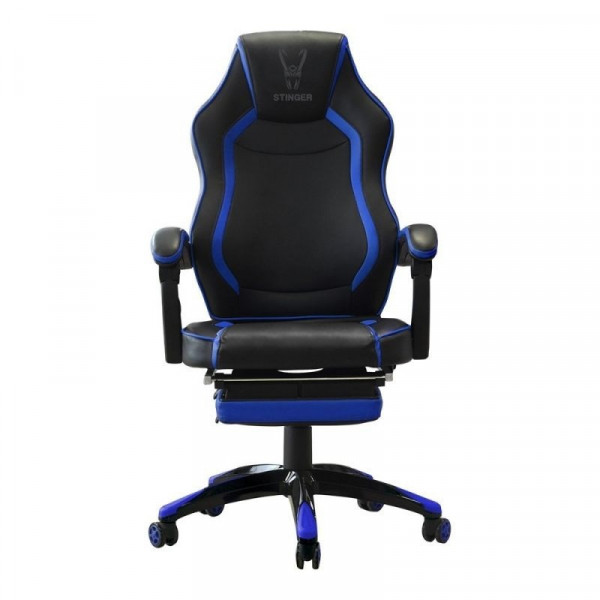 Cadeira gamer woxter stinger station rx azul e preta D