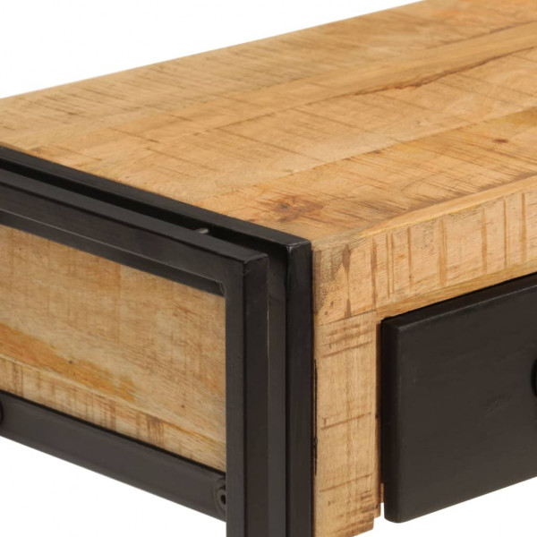 Mesa consola madera maciza de mango 110x30x76 cm M 4