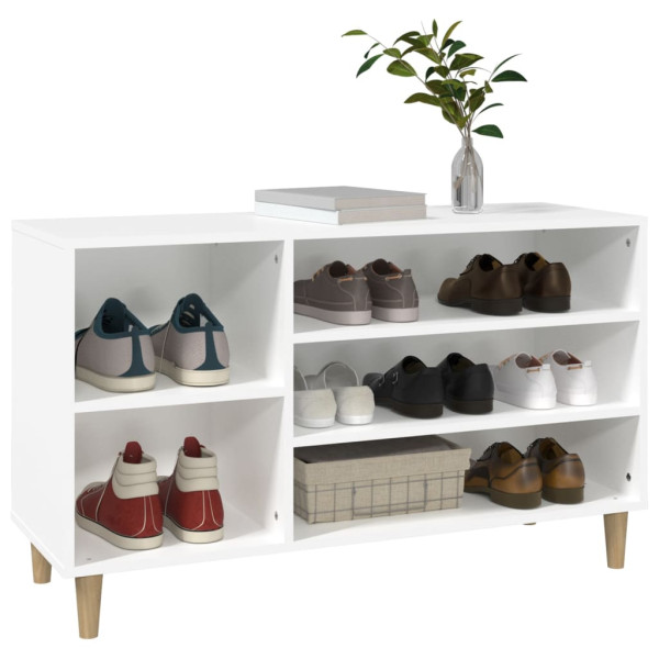 Mobiliário calçado madeira contraplacada branca 102x36x60 cm D