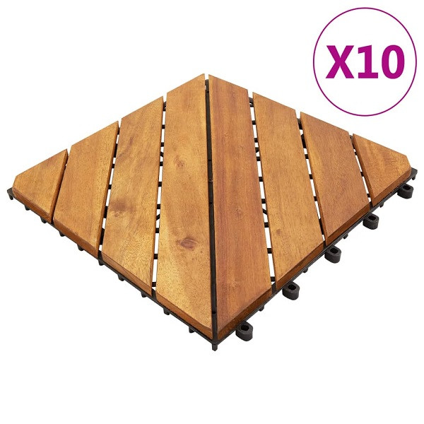 10 cm de madeira maciça de acacia D