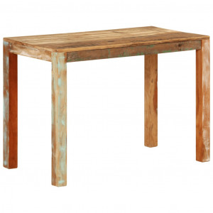 Mesa de jantar em madeira maciça reciclada 110x55x76 cm D