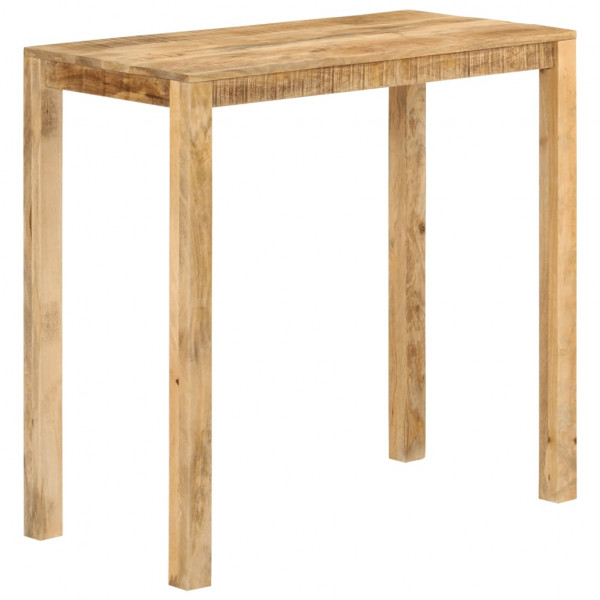 Mesa alta de bar madera maciza de mango 112x55x108 cm D