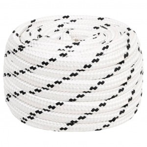 Corda para barco trançada em poliéster branco 18 mm x 25 m D