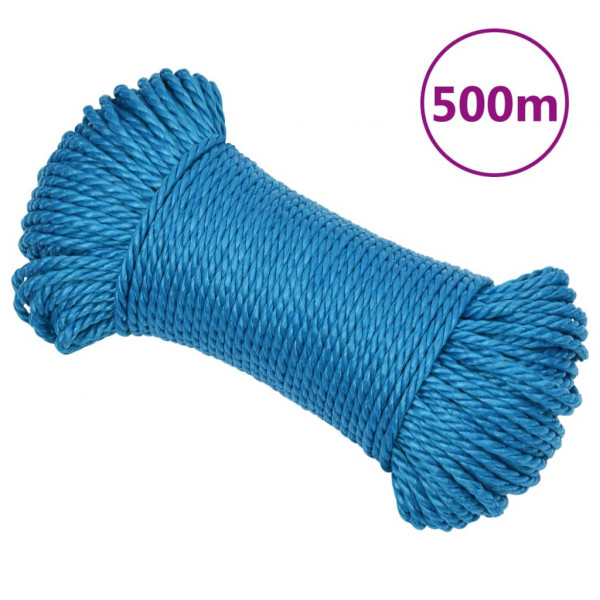 Cuerda de trabajo polipropileno azul 3 mm 500 m D