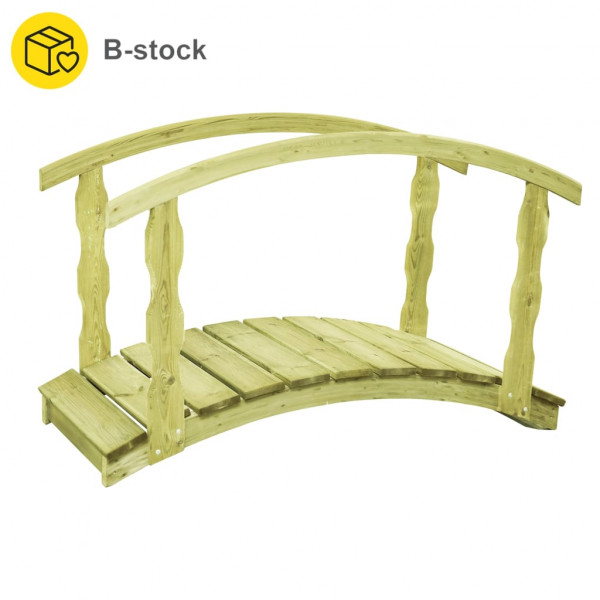Ponte de jardim B-Stock madeira de pinho impregnada 170x74x105cm D