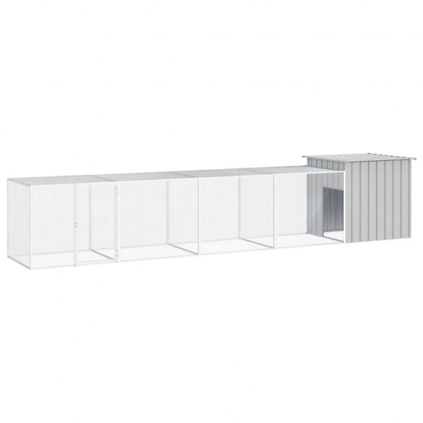 Caixinha de aço galvanizado cinza 500x91x100 cm D