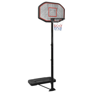 Canasta de baloncesto polietileno negro 258-363 cm D