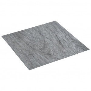 Tarimas autoadhesivas 20 piezas PVC 1.86 m² gris claro D