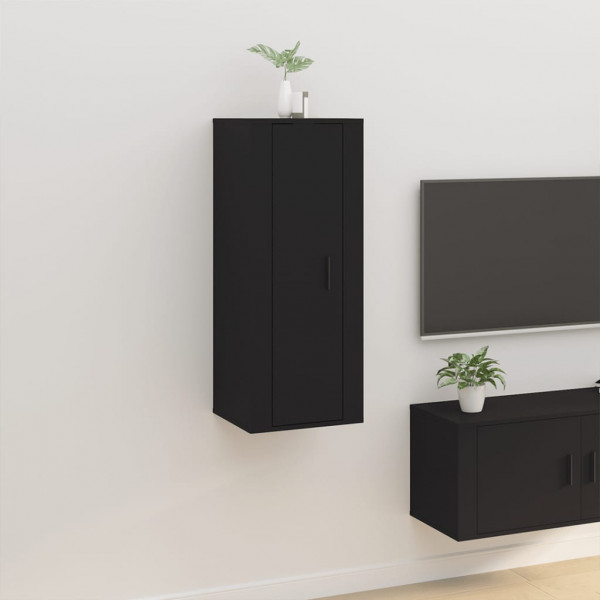 Mueble para TV de pared negro 40x34.5x100 cm D