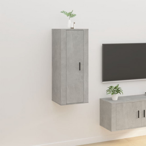 Mueble para TV de pared gris hormigón 40x34.5x100 cm D