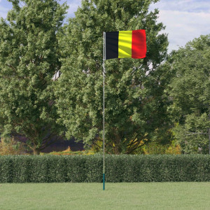 Mastro e bandeira da Bélgica alumínio 5,55 m D