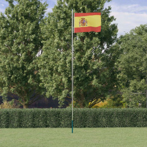 Mastro e bandeira da Espanha alumínio 6,23 m D