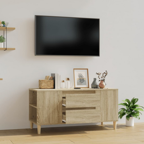 Mobiliário para TV madeira revestida de carvalho Sonoma 102x44.5x50 cm D