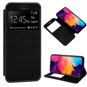 Funda COOL Flip Cover para Samsung A505 Galaxy A50 / A30s Liso Negro D