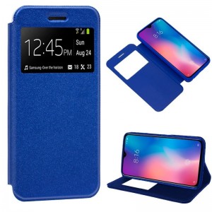 Funda COOL Flip Cover para Xiaomi Mi 9 SE Liso Azul D