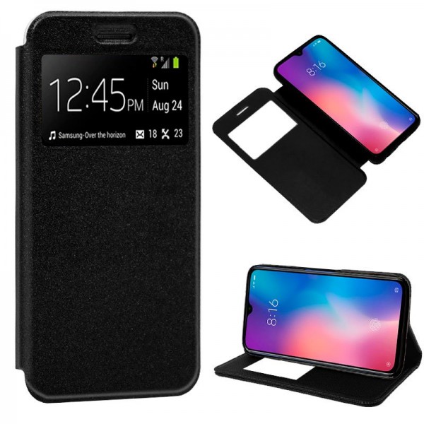 Fundação COOL Capa de Flip para Xiaomi Minha 9a Lise Negra D