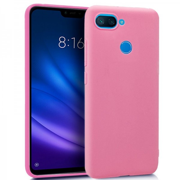 Funda Silicona Xiaomi Mi 8 Lite (Rosa) D