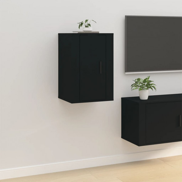 Mueble para TV de pared negro 40x34.5x60 cm D