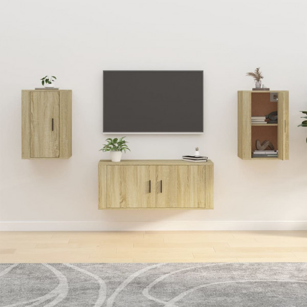 Mobiliário para TV de parede de carvalho Sonoma 40x34.5x60 cm D