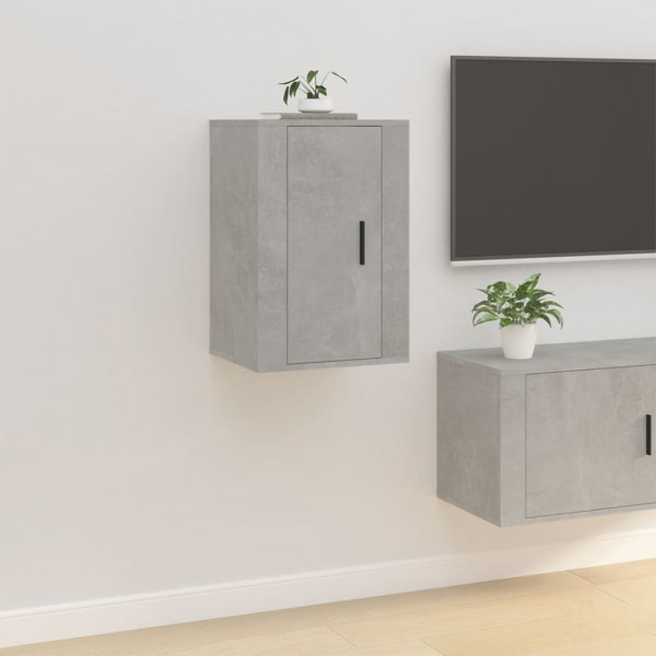Mueble para TV de pared gris hormigón 40x34.5x60 cm D