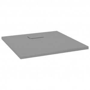 Plato de ducha SMC gris 80x80 cm H