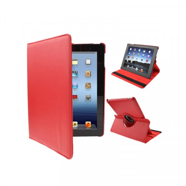 Funda COOL para iPad 2 / iPad 3 / 4 Giratoria Polipiel color Rojo (Soporte) D