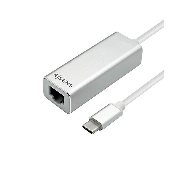 ADAPTADOR USB 3.1 GEN1 USB-C A RJ45 AISENS NEGRO D