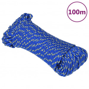 Cuerda de barco polipropileno azul 3 mm 100 m D