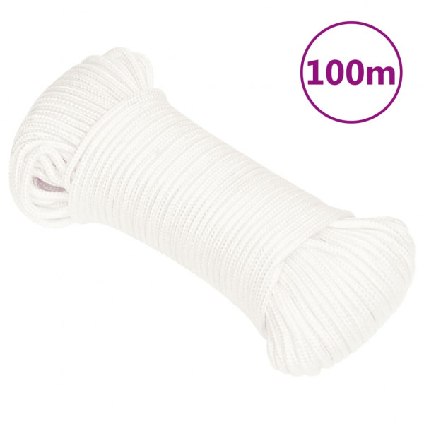 Cuerda de barco polipropileno blanco intenso 5 mm 100 m D