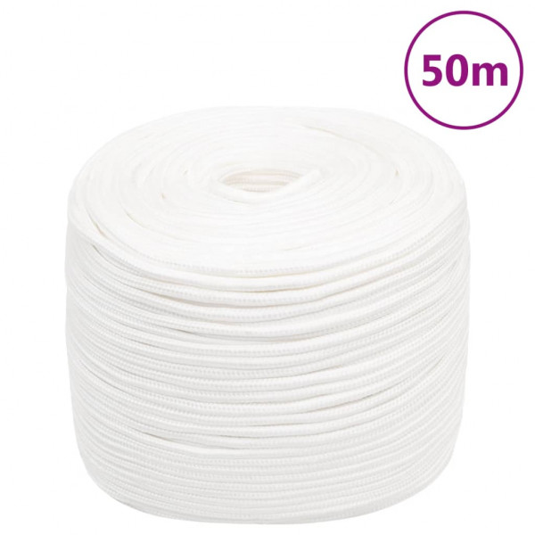 Corda de barco de polipropileno branco intenso 6 mm 50 m D