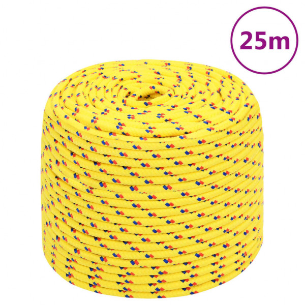 Cuerda de barco polipropileno amarillo 6 mm 25 m D