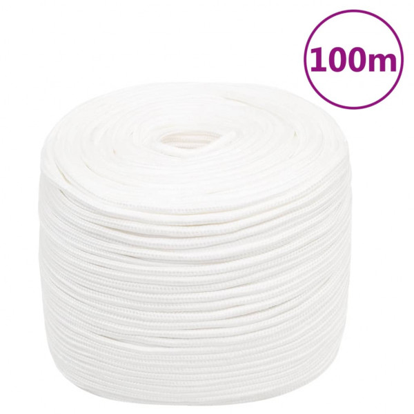 Corda de barco de polipropileno branco intenso 6 mm 100 m D