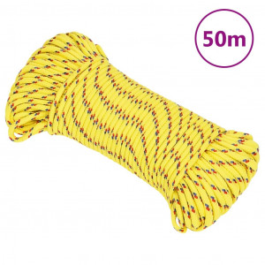 Corda de barco de polipropileno amarelo 5 mm 50 m D