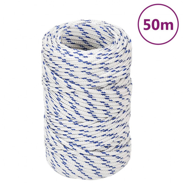 Corda para barco em polipropileno branco 2 mm 50 m D