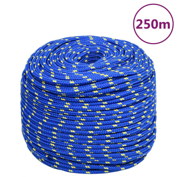 Cuerda de barco polipropileno azul 6 mm 250 m D