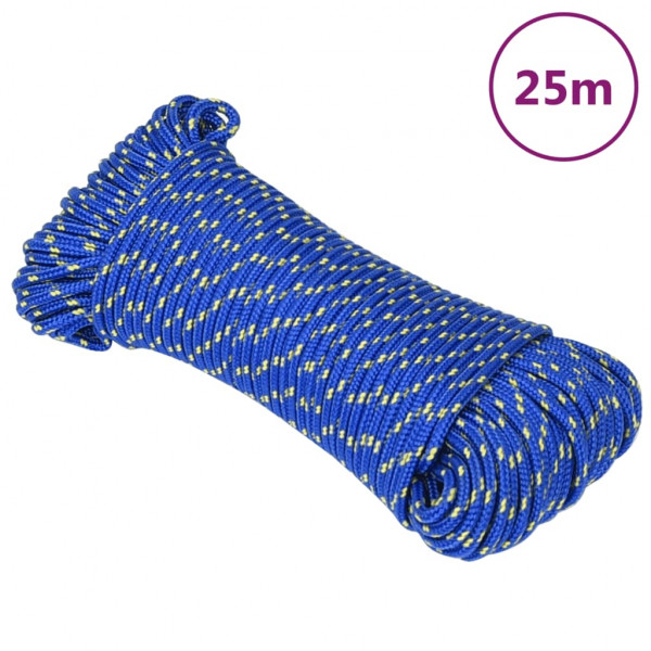 Cordas de barco de polipropileno azul 3 mm 25 m D