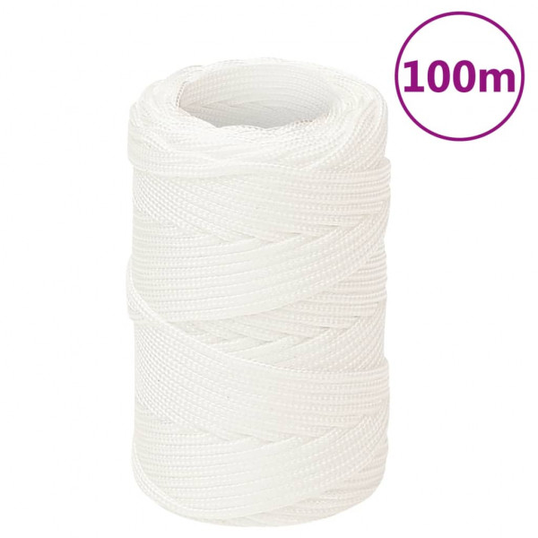 Corda de barco de polipropileno branco intenso 2 mm 100 m D