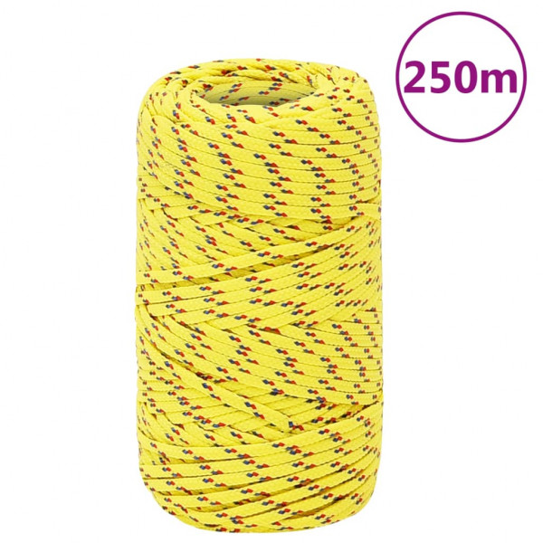 Corda para barco em polipropileno amarelo 2 mm 250 m D