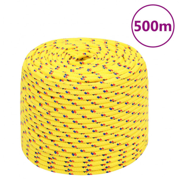 Cuerda de barco polipropileno amarillo 8 mm 500 m D