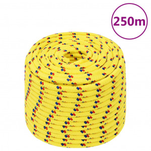 Cordas de barco de polipropileno amarelo 14 mm 250 m D