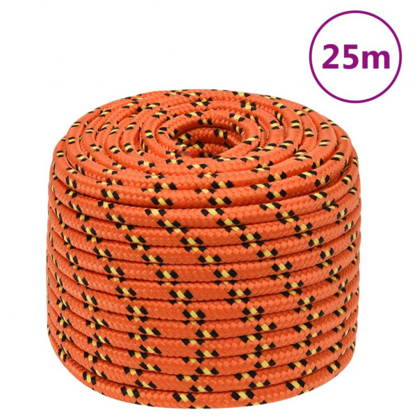 Cordas de barco de polipropileno laranja 12 mm 25 m D