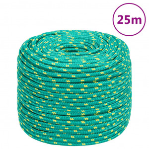 Cuerda de barco polipropileno verde 6 mm 25 m D