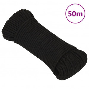 Cuerda de trabajo poliéster negro 5 mm 50 m D